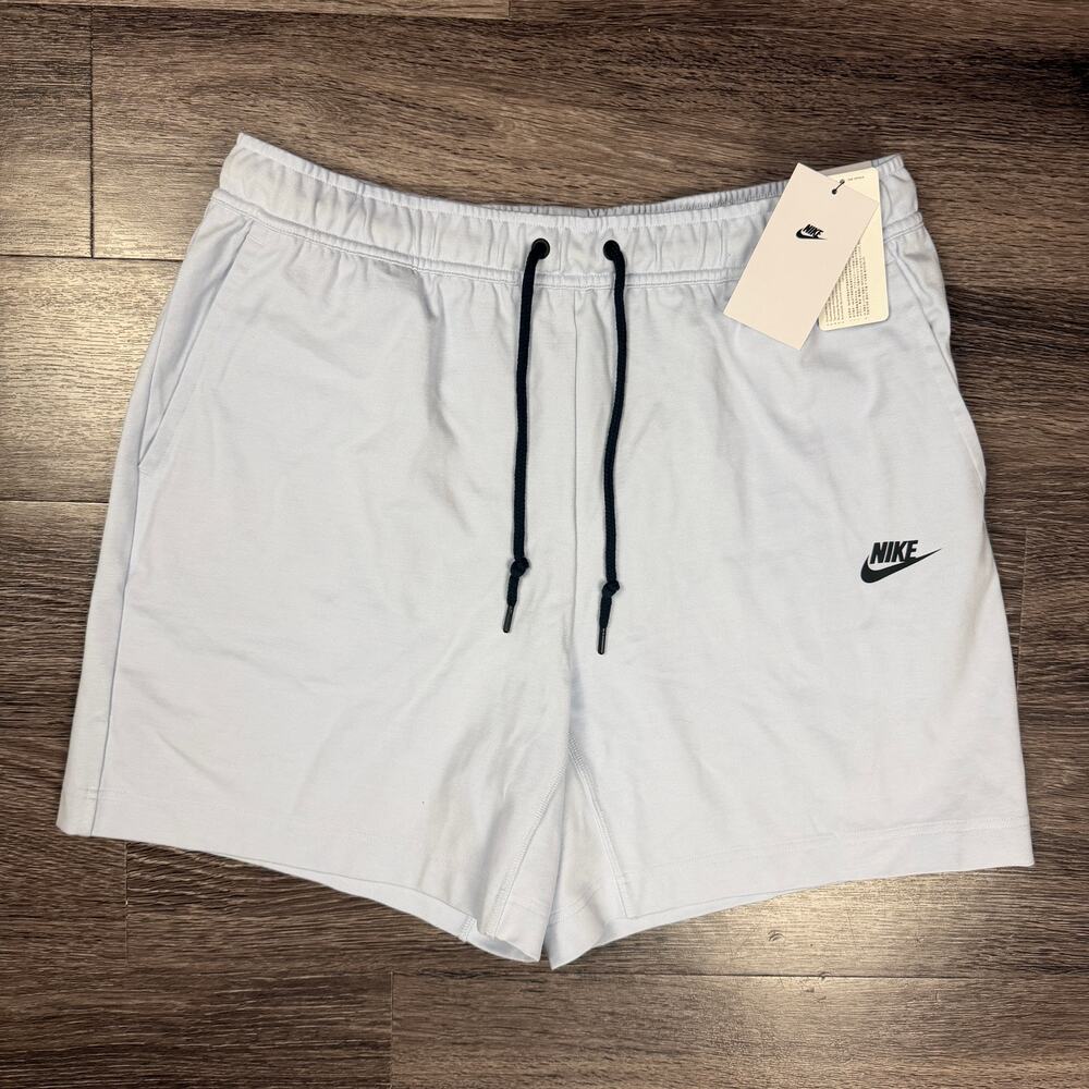 Nike Sportswear Tech Lightweight Knit Shorts Blue Men's L NWT FD4506-085
